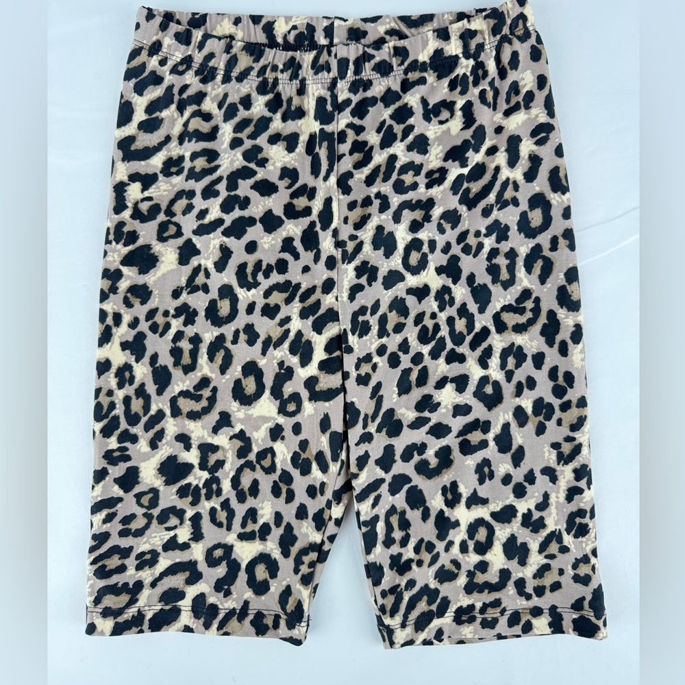 Color Alien Leopard Print Bike Shorts